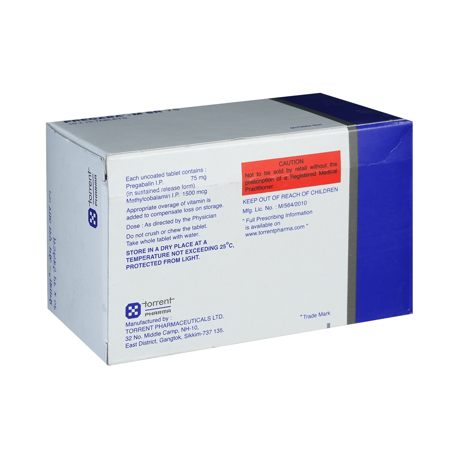 Pregaba-M SR 75 Tablet - Image 3