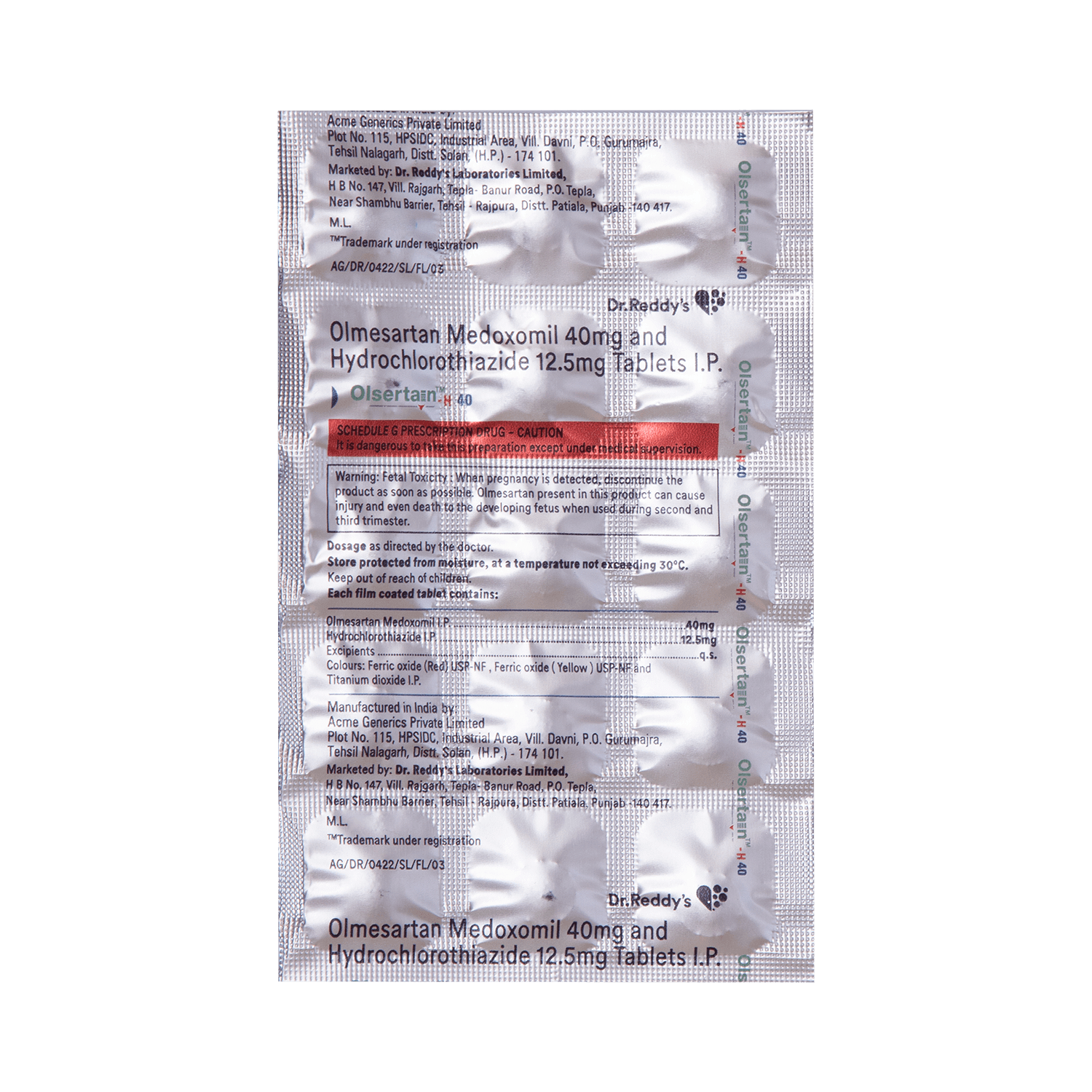 Olsertain-H 40 Tablet - Image 5