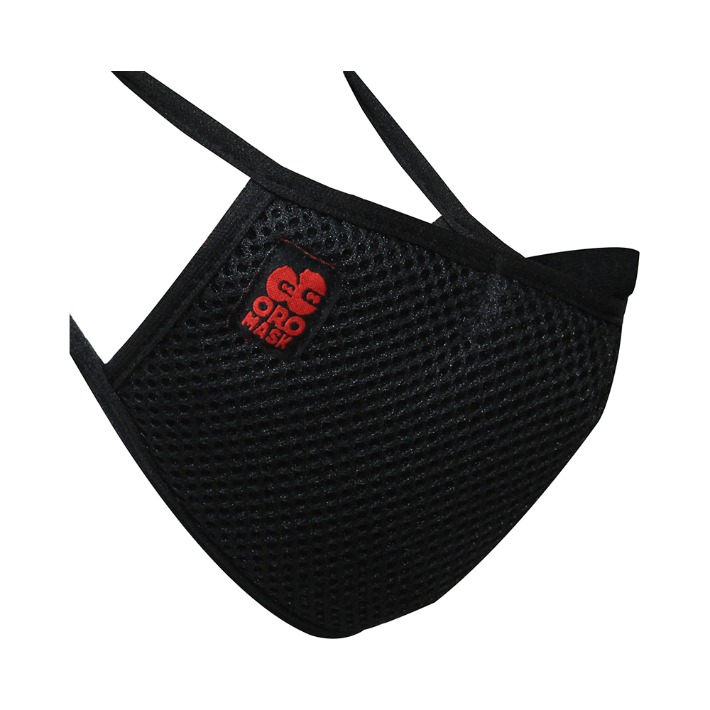 Oromask O1 Plus+ 6 Layer Protection Mask with Respiratory Valve Black - Image 2