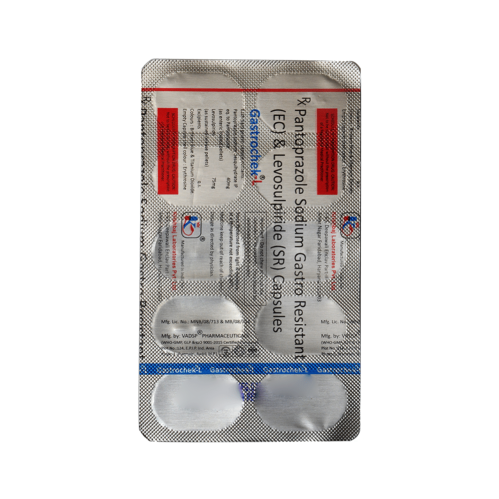 Gastrochek L 75mg/40mg Capsule - Image 3