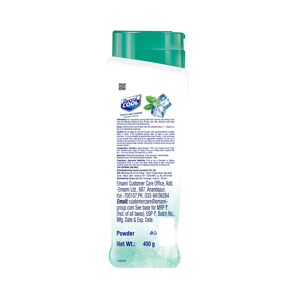 Dermi Cool Prickly Heat Powder Menthol Regular - Image 2