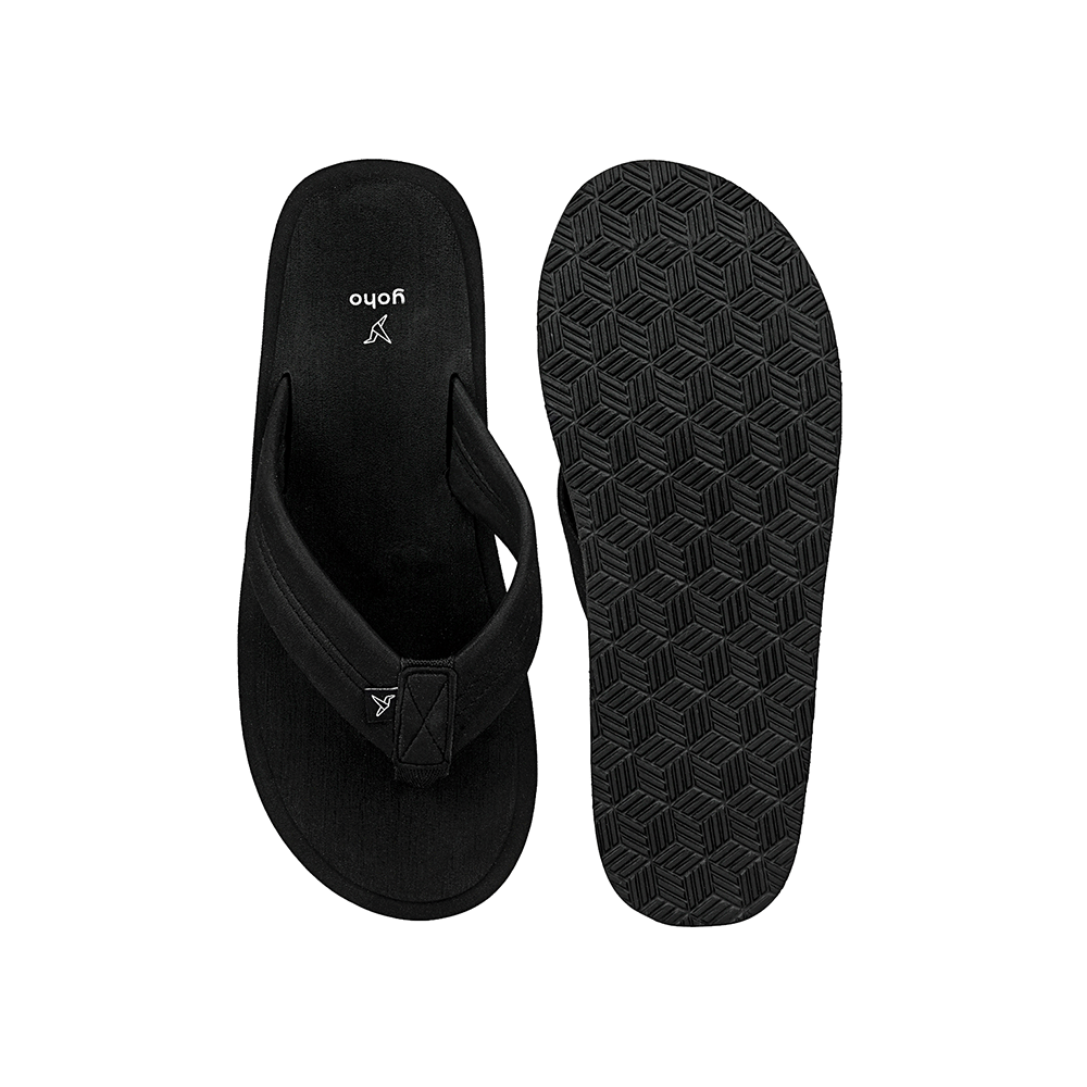 Yoho Lifestyle Doctor Ortho Soft Comfortable and Stylish Flip Flop Slippers for Men Classic Black 8 - Image 4