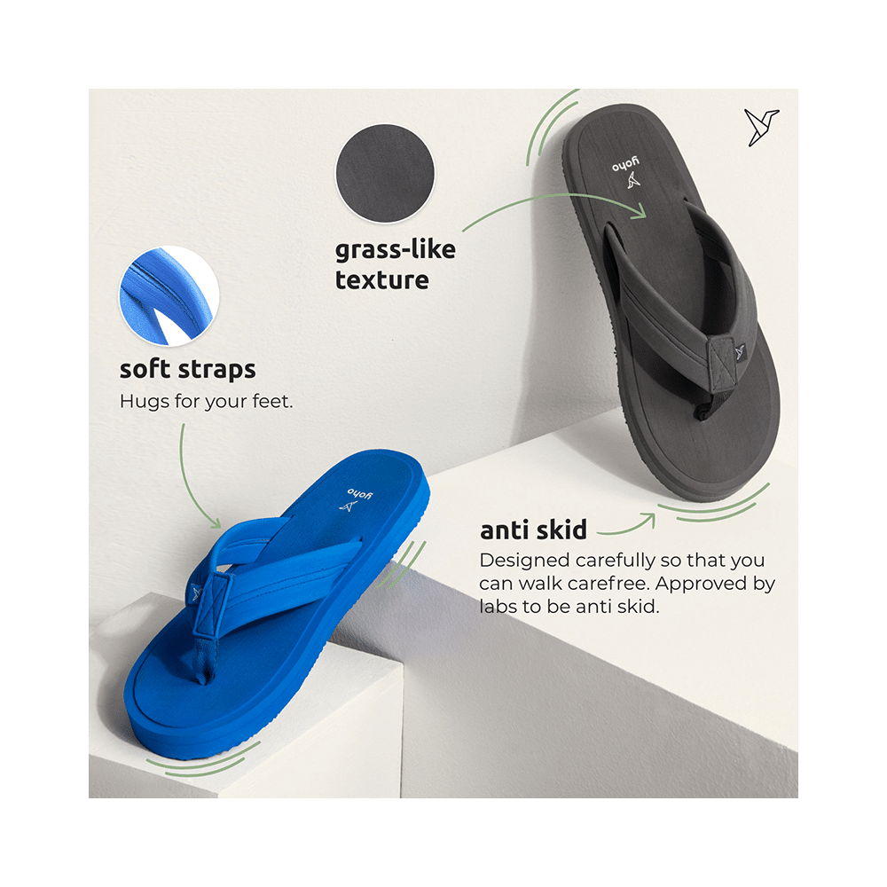 Yoho Lifestyle Doctor Ortho Soft Comfortable and Stylish Flip Flop Slippers for Men Classic Black 8 - Image 10