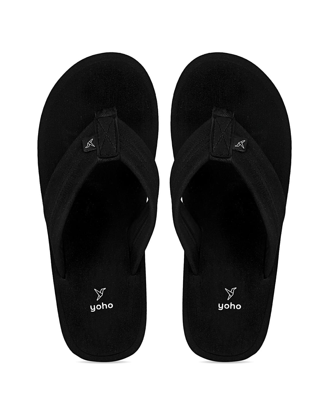 Yoho Lifestyle Doctor Ortho Soft Comfortable and Stylish Flip Flop Slippers for Men Classic Black 8 - Image 13