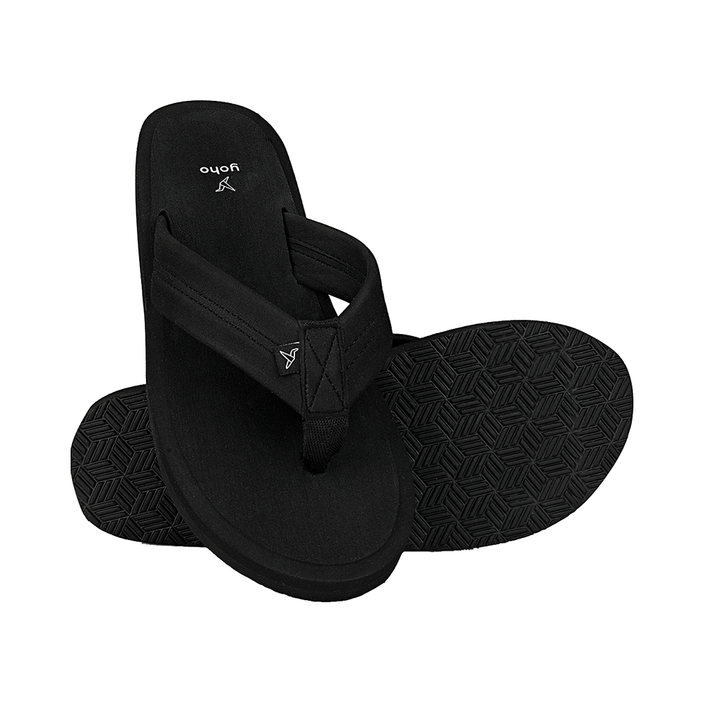 Yoho Lifestyle Doctor Ortho Soft Comfortable and Stylish Flip Flop Slippers for Men Classic Black 8 - Image 2