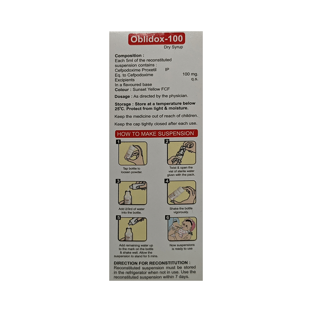 Oblidox 100 Dry Syrup - Image 2
