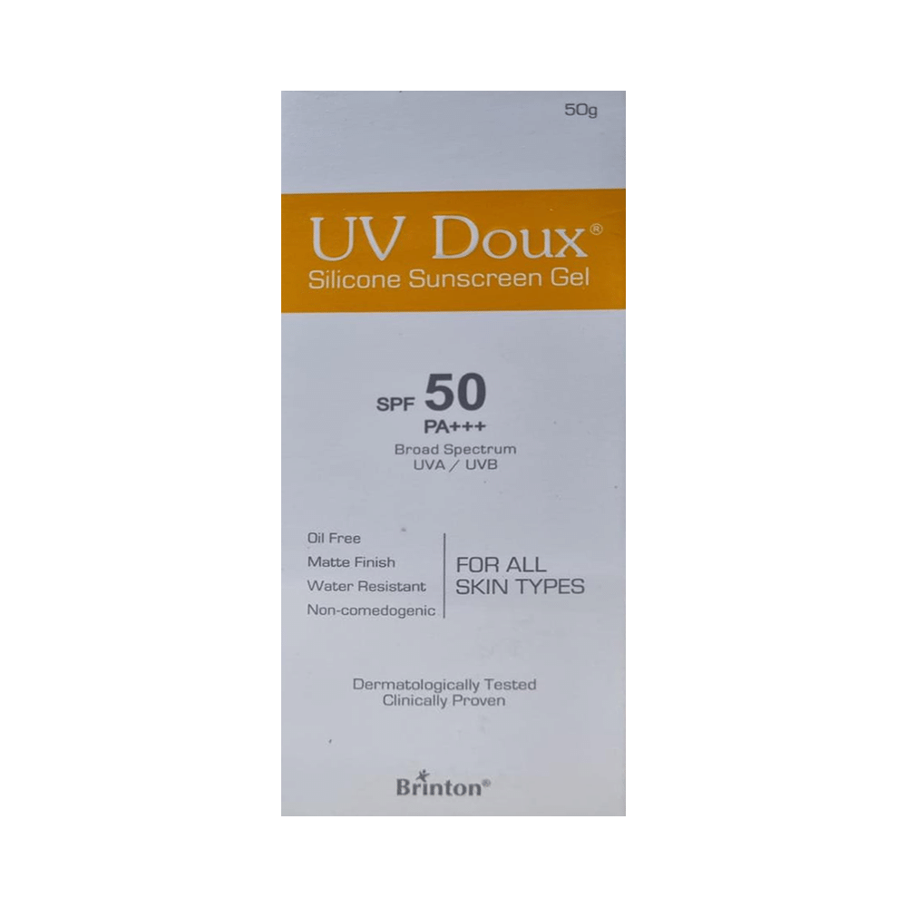 UV Doux Silicone Sunscreen Gel SPF 50 PA+++ | Oil-Free, Matte Finish & Water-Resistant - Image 1