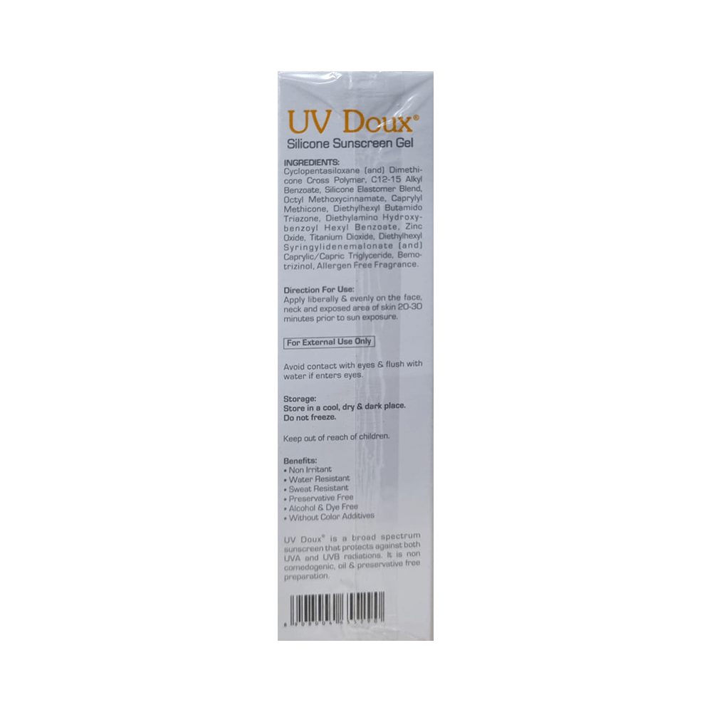 UV Doux Silicone Sunscreen Gel SPF 50 PA+++ | Oil-Free, Matte Finish & Water-Resistant - Image 2