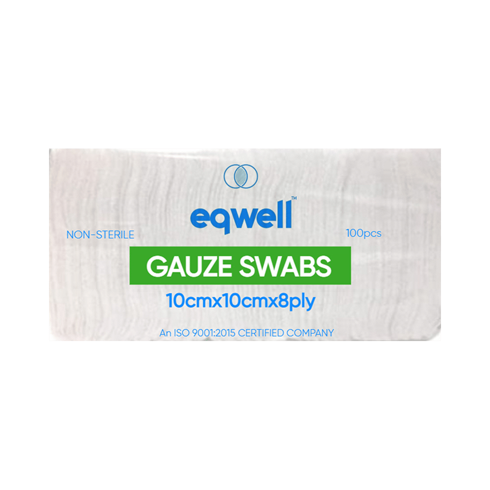 Eqwell Non-Sterile Gauze Swabs 10cm x 10cm x 8ply