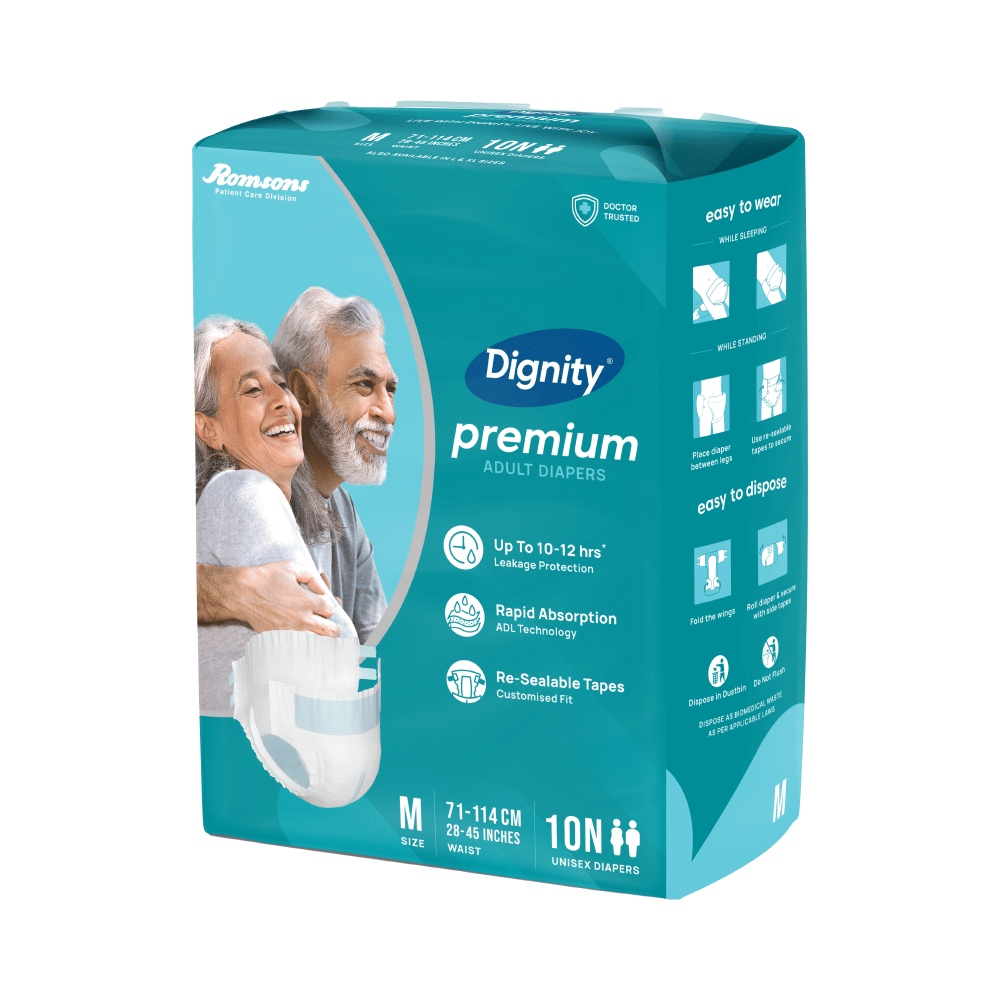 Dignity Premium Adult Diaper (10 Each) Medium - Image 3