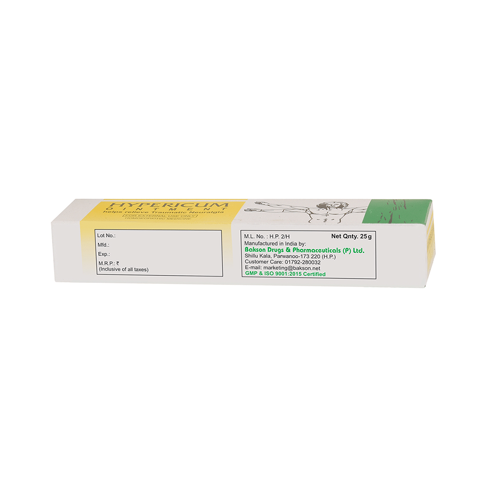 Bakson's Homeopathy Hypericum Ointment - Image 3