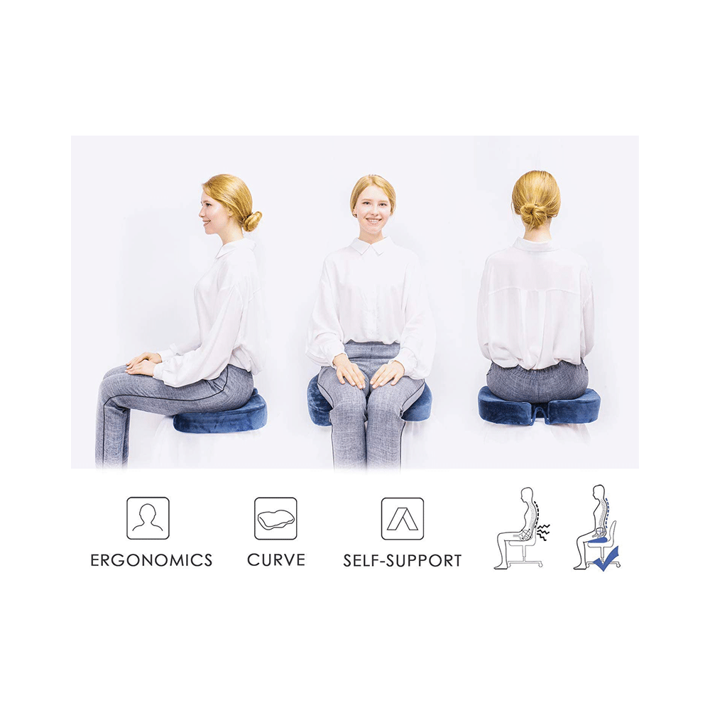 4V1 CX 11 Coccyx Orthopedic Seat Cushion Standard Blue - Image 5