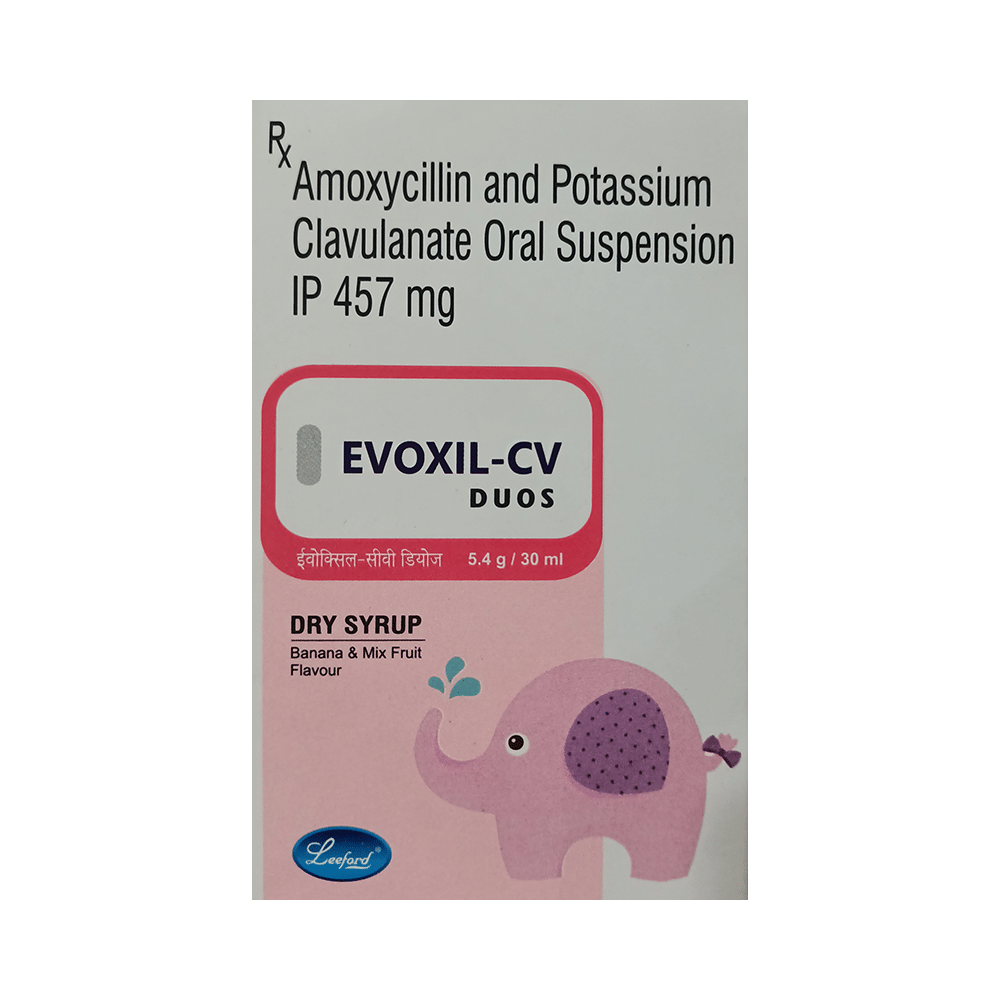 Evoxil-CV Duos Dry Syrup Banana & Mix Fruit