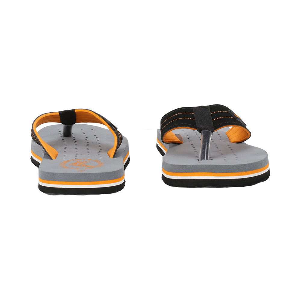 Doctor Extra Soft D28 Orthopaedic and Diabetic Super Fit Comfort Doctor Slipper, Flip-Flop, Cushion, Slides and House Slipper for Men Grey/Orange 13 - Image 5