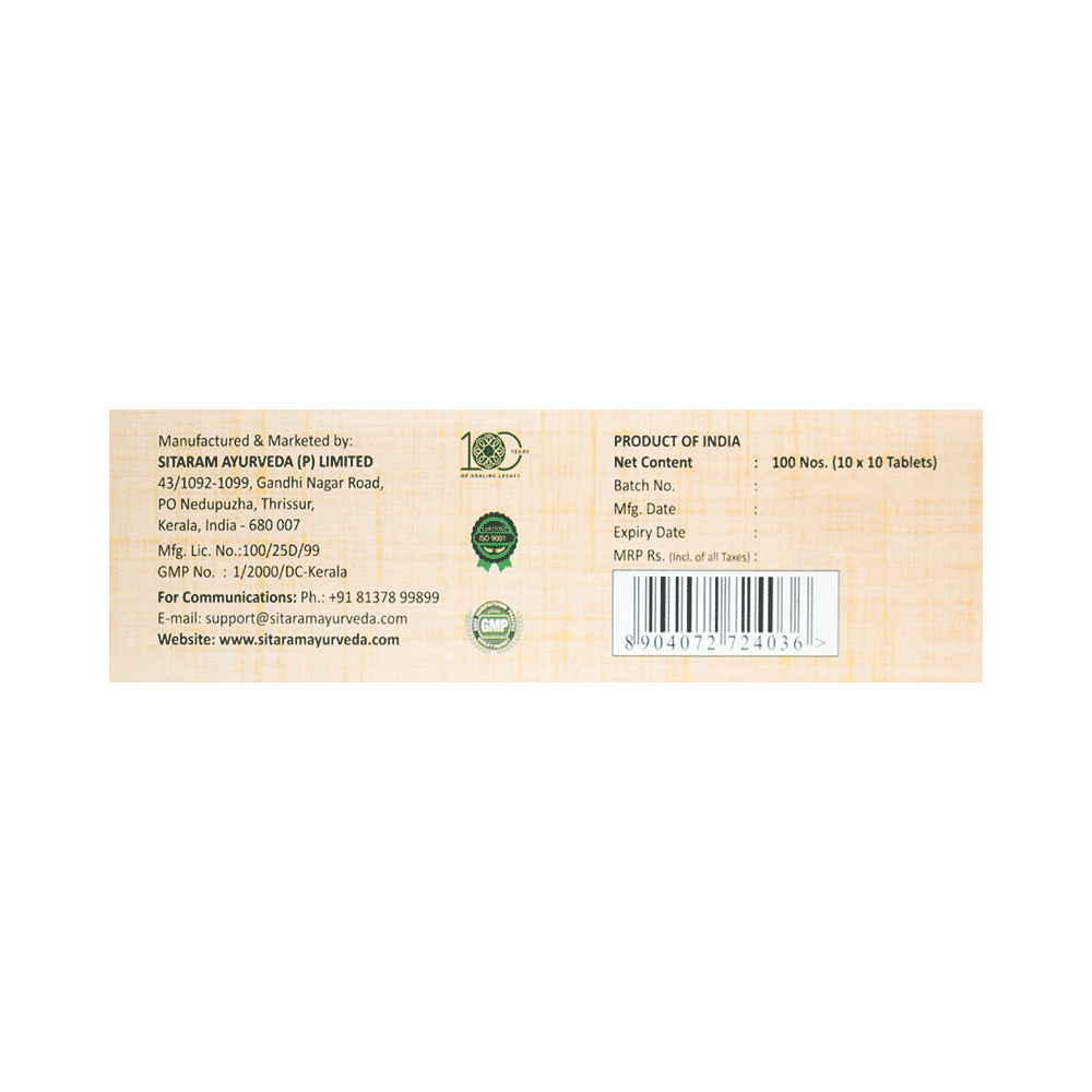 Sitaram Ayurveda T. A.(Triphalannabhedi) Tablet - Image 2