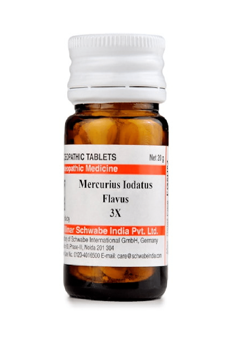 Dr Willmar Schwabe India Mercurius Iodatus Flavus Trituration Tablet 3X