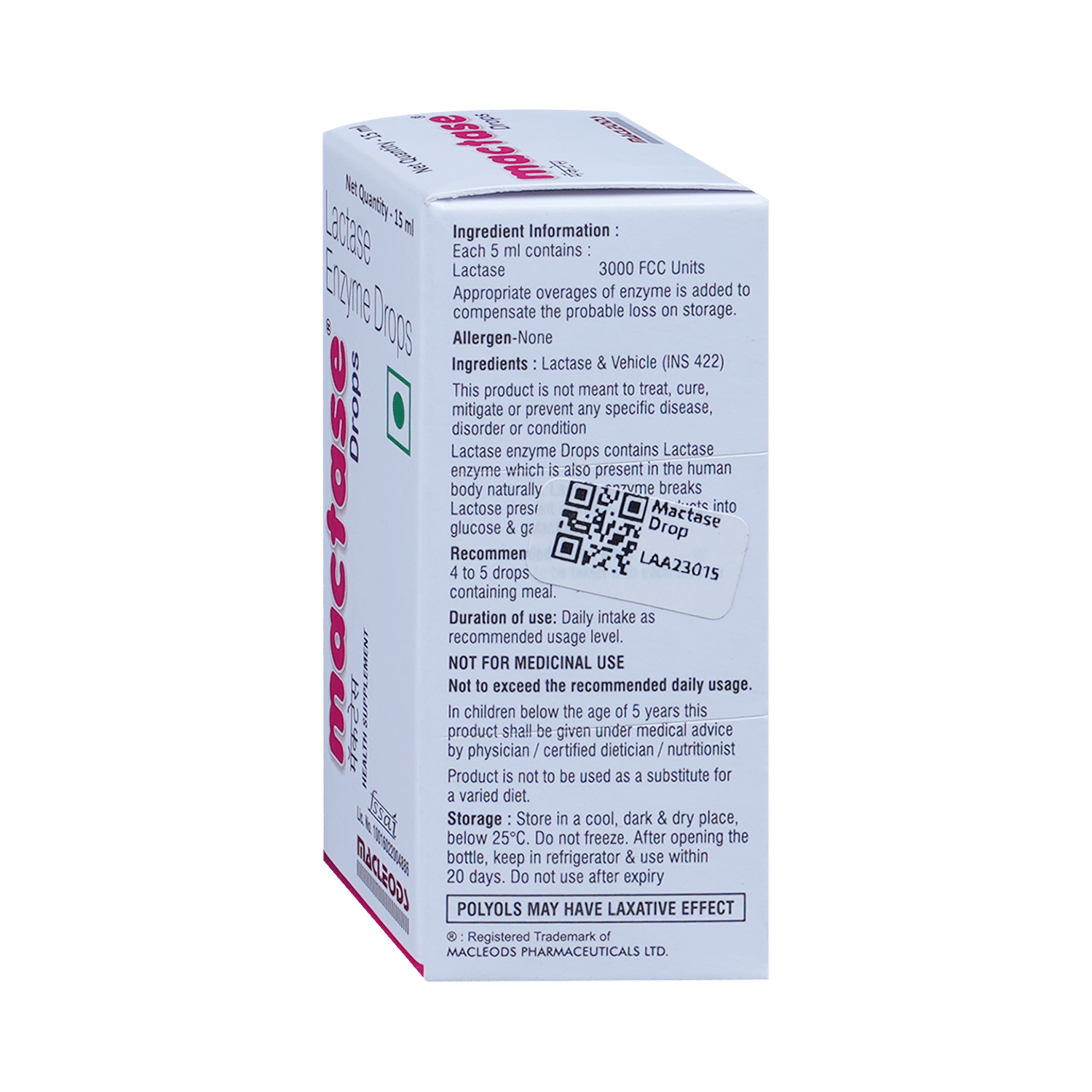 Mactase Lactase Enzyme Drops - Image 4