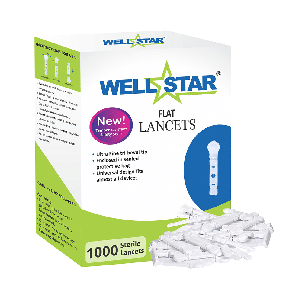Wellstar Flat Lancets White - Image 1