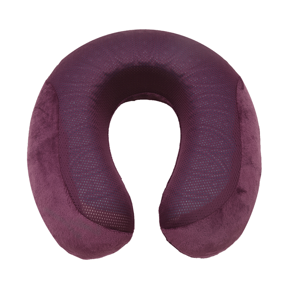 Viaggi Cooling Gel Memory Foam Neck Pillow Egg Plant
