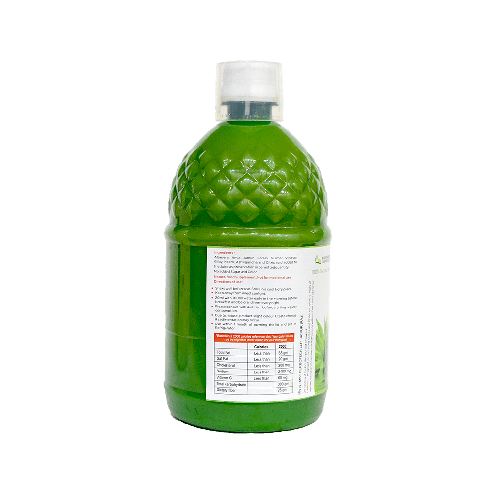 Pranacharya Green Shield Diabashield Juice - Image 3