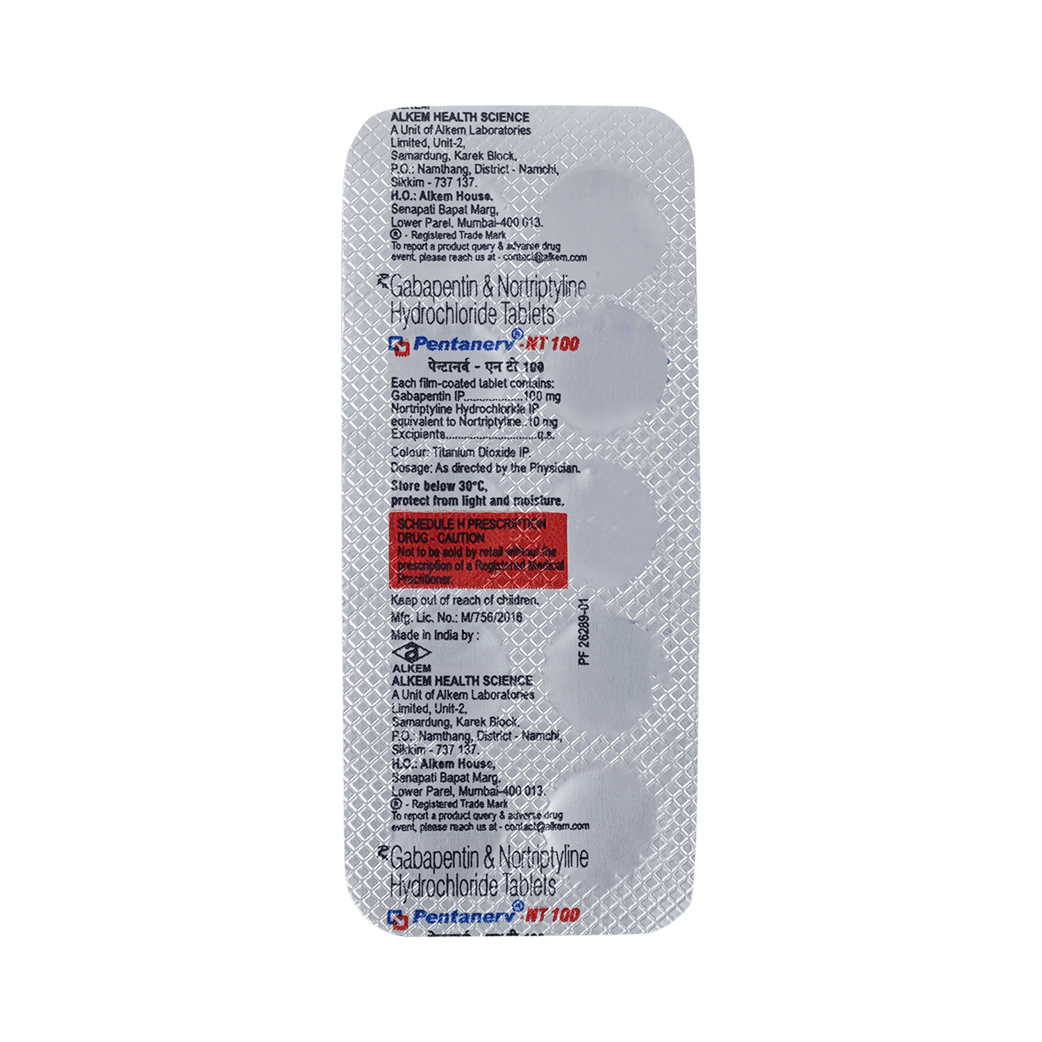 Pentanerv-NT 100mg/10mg Tablet - Image 5