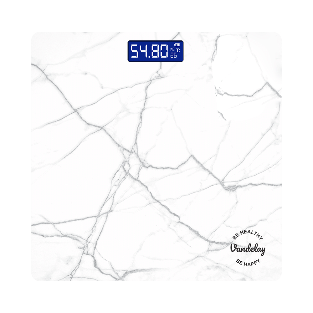 Vandelay Spirit Series Body Weighing Scale White Marble - Image 8