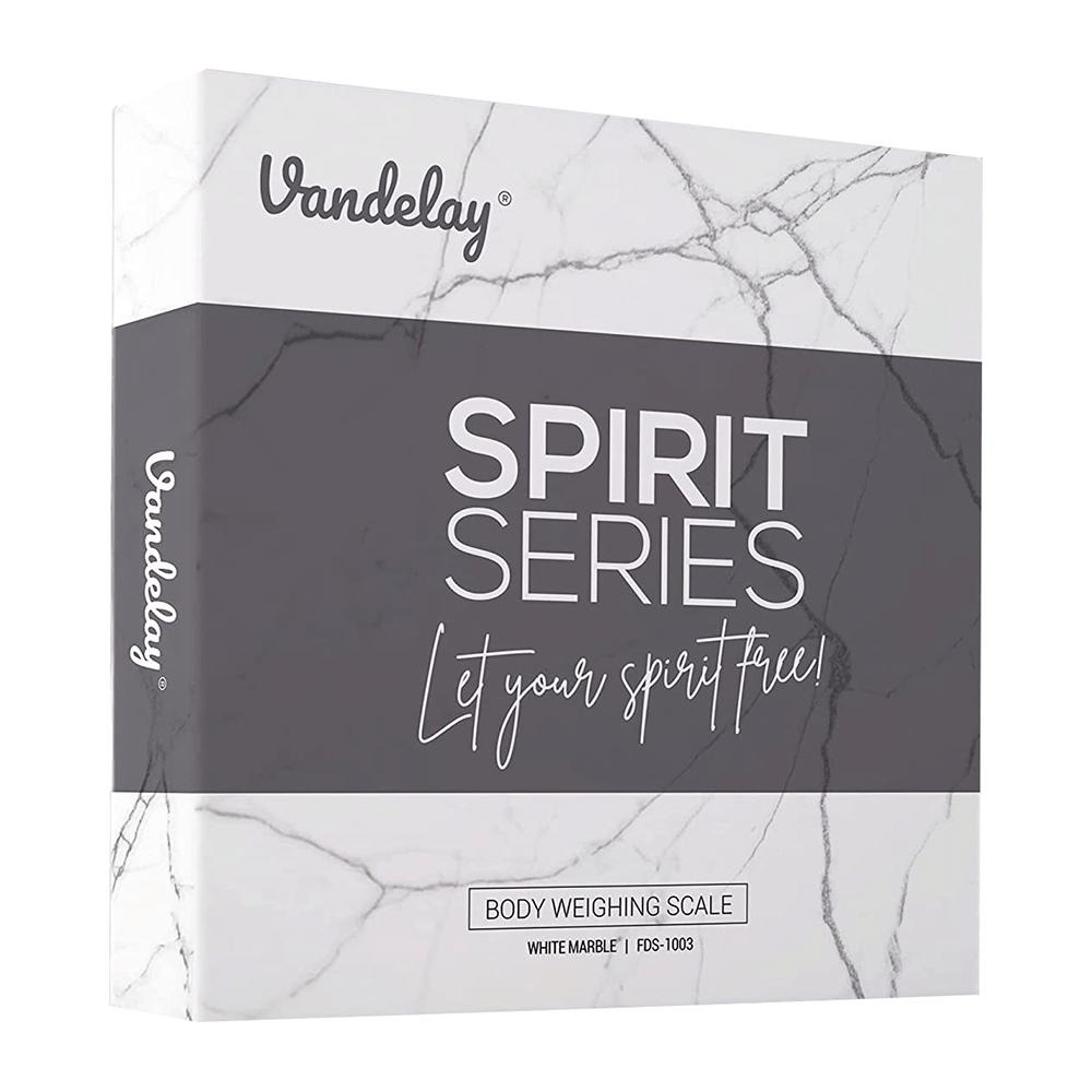 Vandelay Spirit Series Body Weighing Scale White Marble - Image 2
