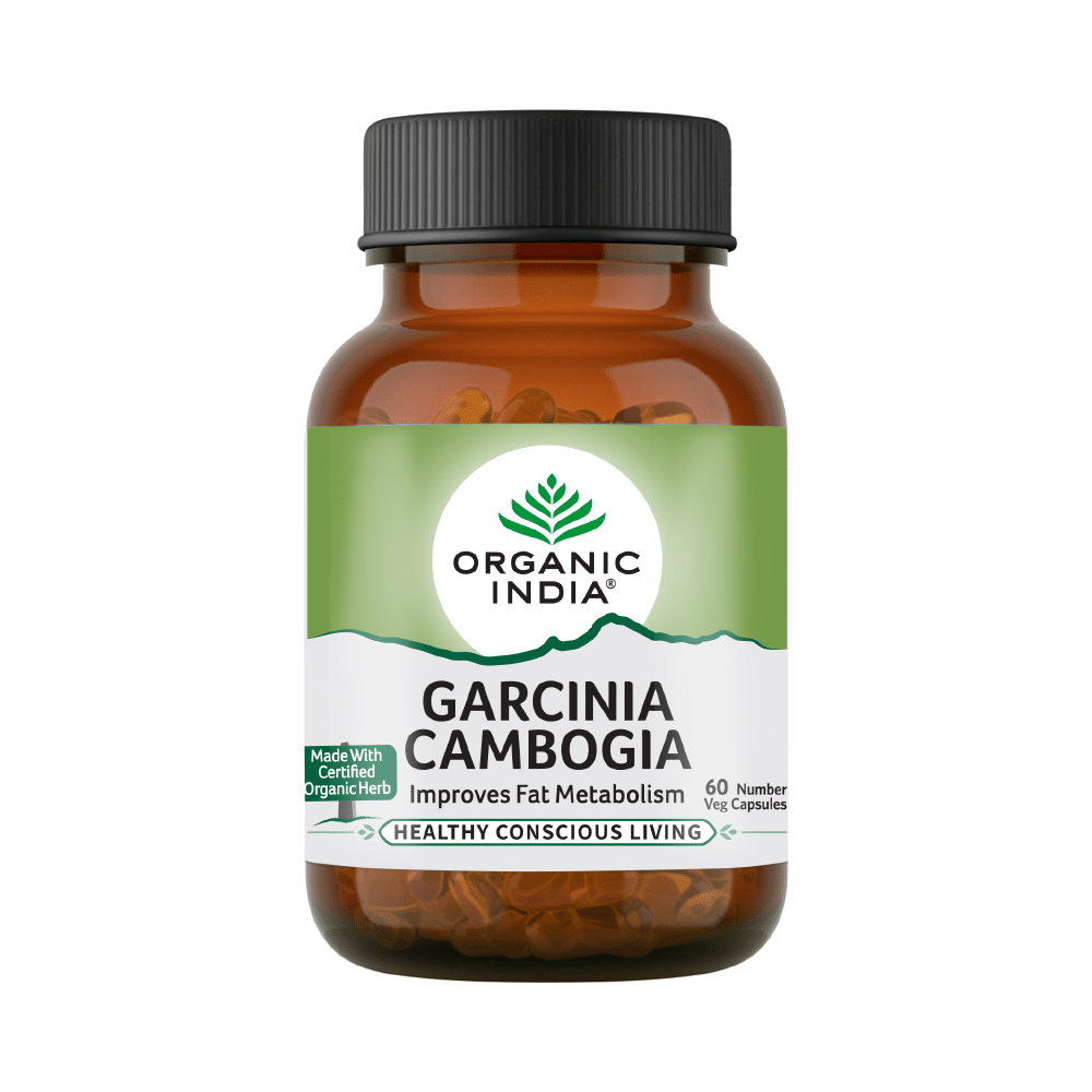 Organic India Garcinia Cambogia Veg Capsule | For Weight Management & Fat Metabolism - Image 1