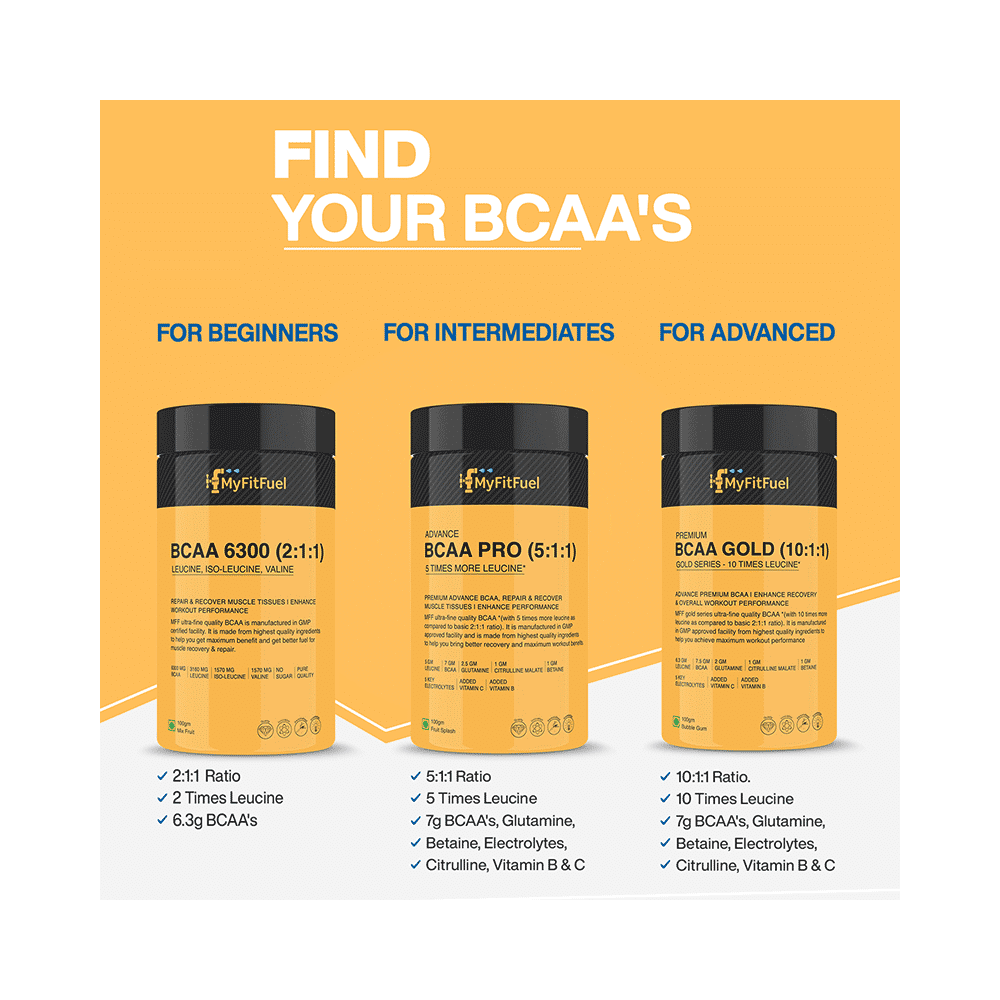 MyFitFuel Advance BCAA Pro (5:1:1) Unflavoured - Image 5