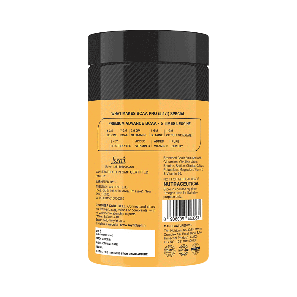 MyFitFuel Advance BCAA Pro (5:1:1) Unflavoured - Image 3