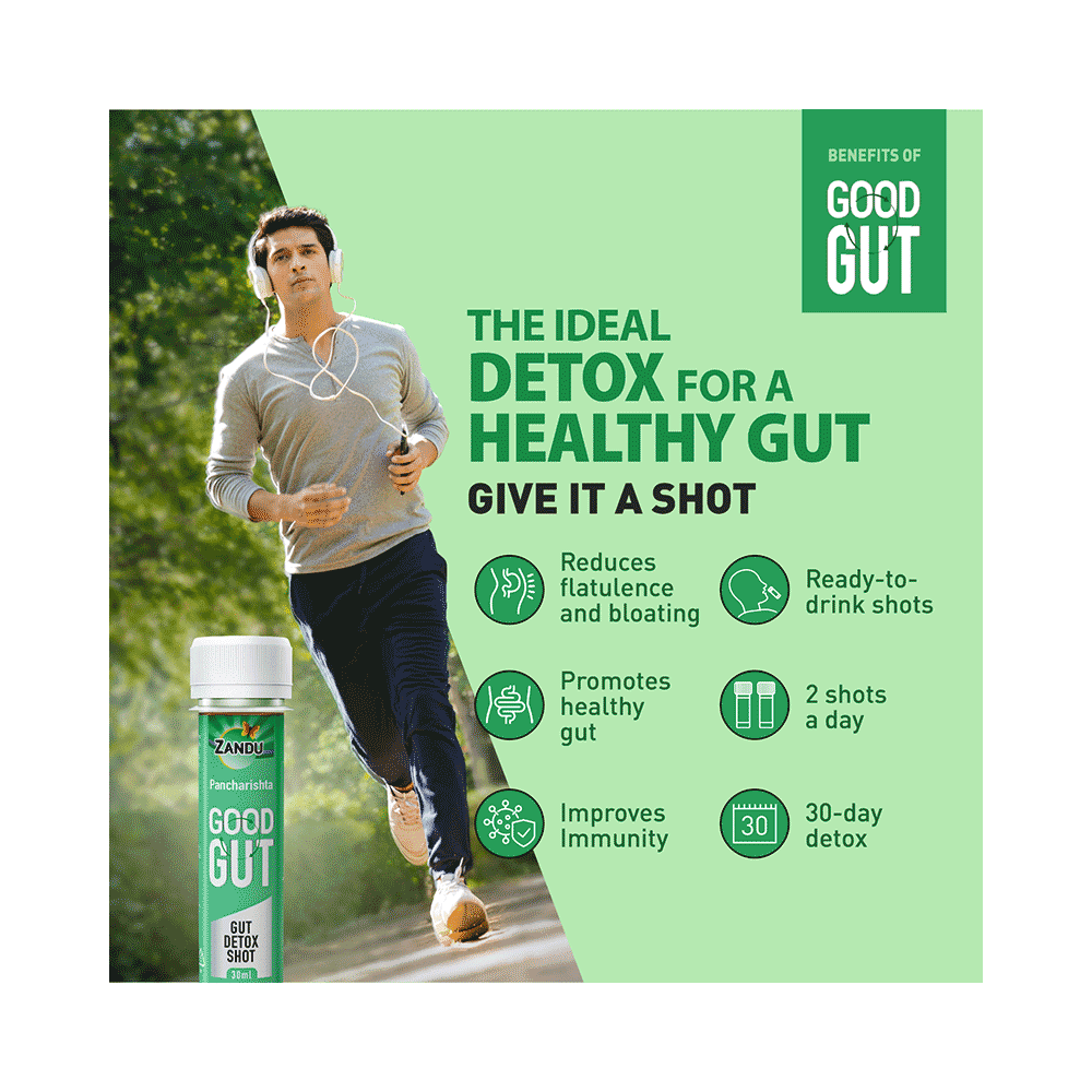 Zandu Pancharishta Good Gut - Gut Detox Shot (30 Each) - Image 3