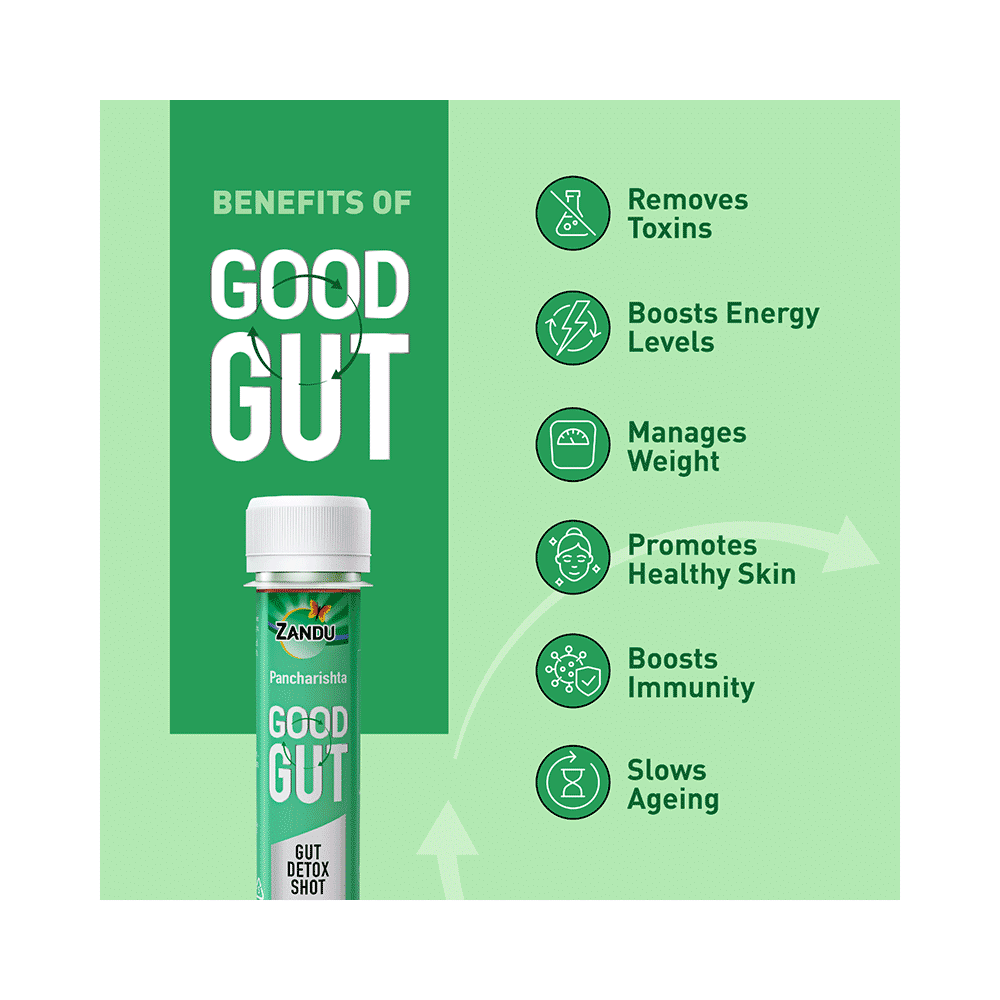 Zandu Pancharishta Good Gut - Gut Detox Shot (30 Each) - Image 4