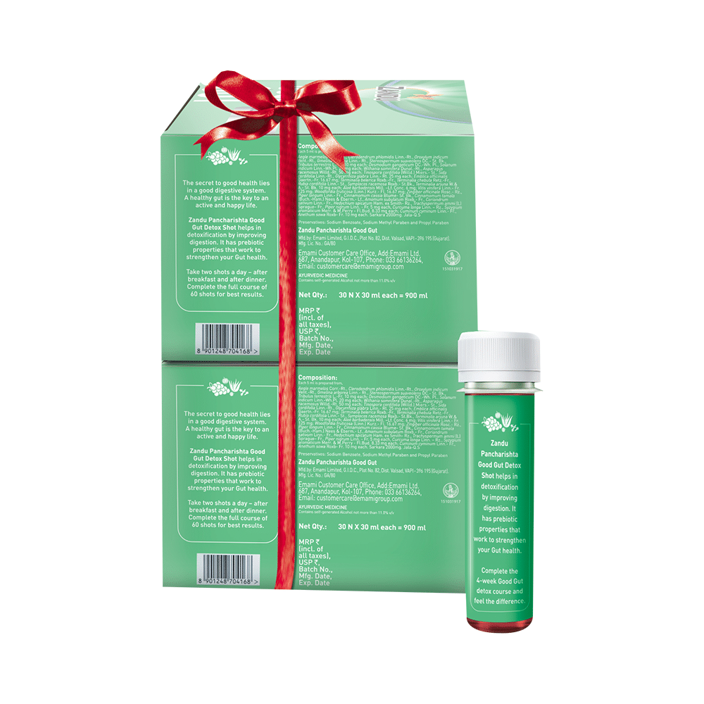 Zandu Pancharishta Good Gut - Gut Detox Shot (30 Each) - Image 2