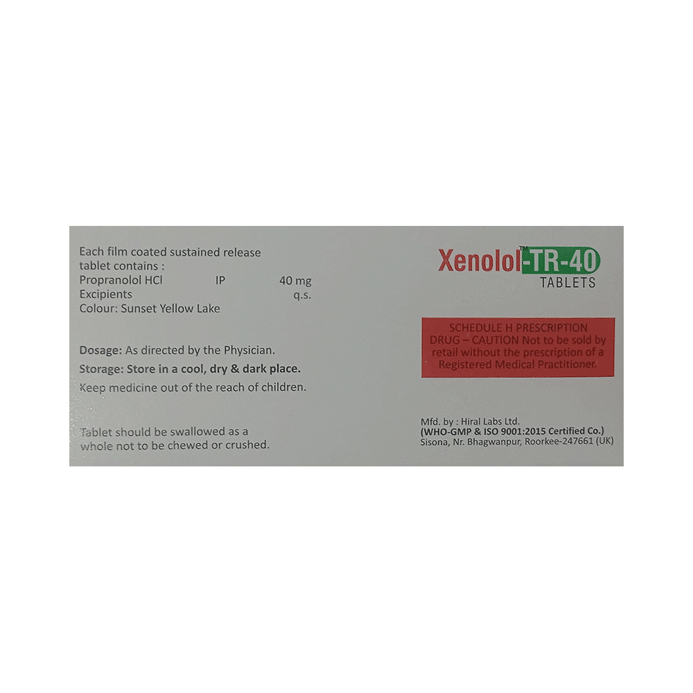 Xenolol-TR 40 Tablet - Image 2