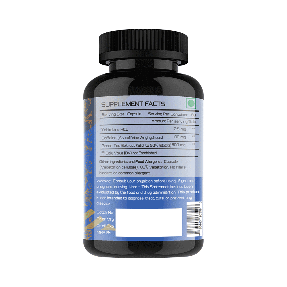 Vitaminhaat Yohimbine HCL Xtend-Stack 400mg  Capsule - Image 3