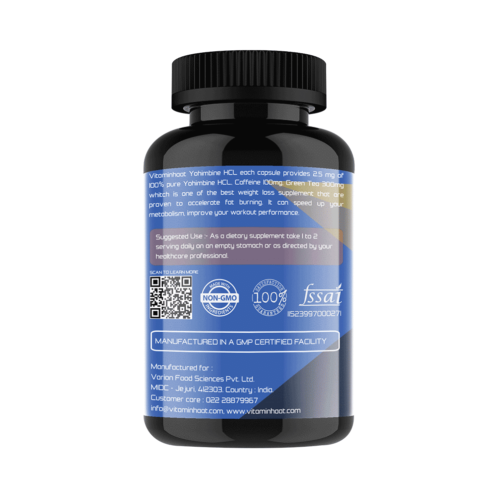 Vitaminhaat Yohimbine HCL Xtend-Stack 400mg  Capsule - Image 2