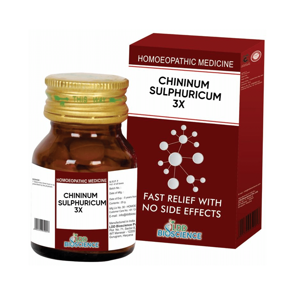 LDD Bioscience Chininum Sulphuricum 3X