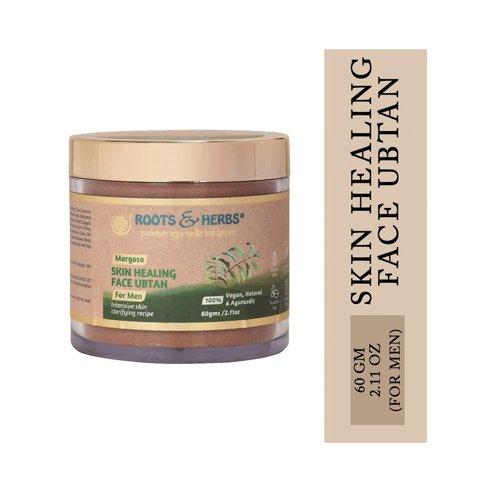 Roots and Herbs Margosa Skin Healing Face Ubtan for Men - Image 3