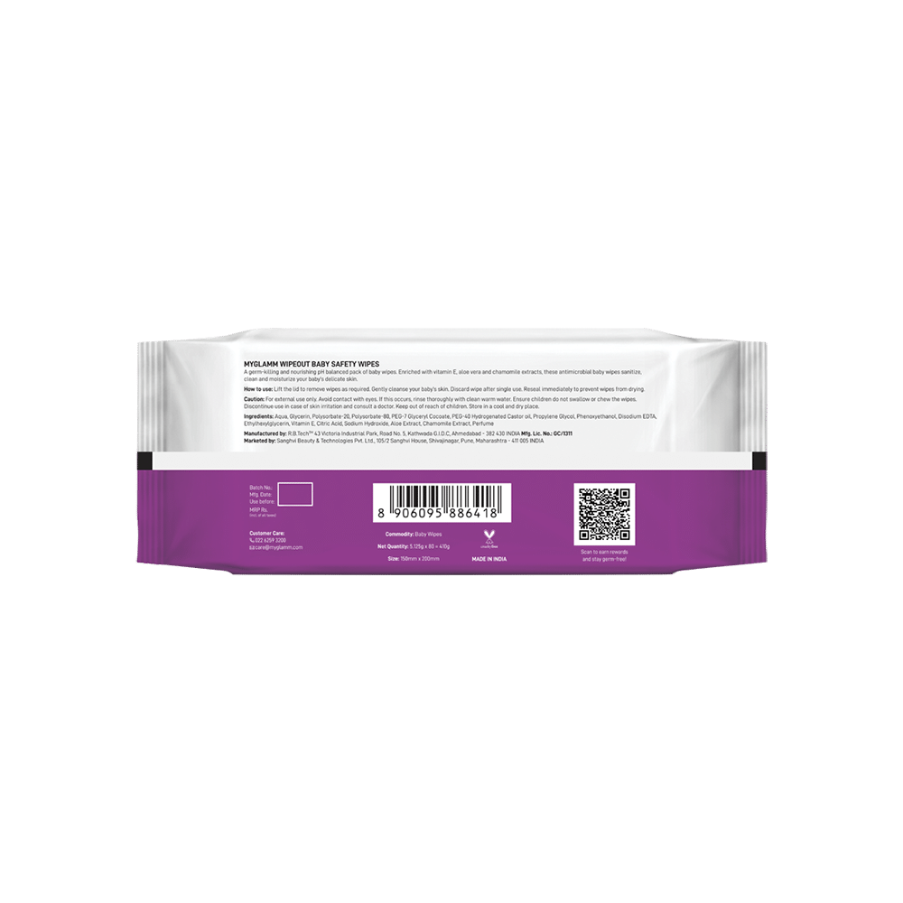 Myglamm Combo Pack of Wipeout Sanitizing Wipes (5 Pcs Each) - Image 2