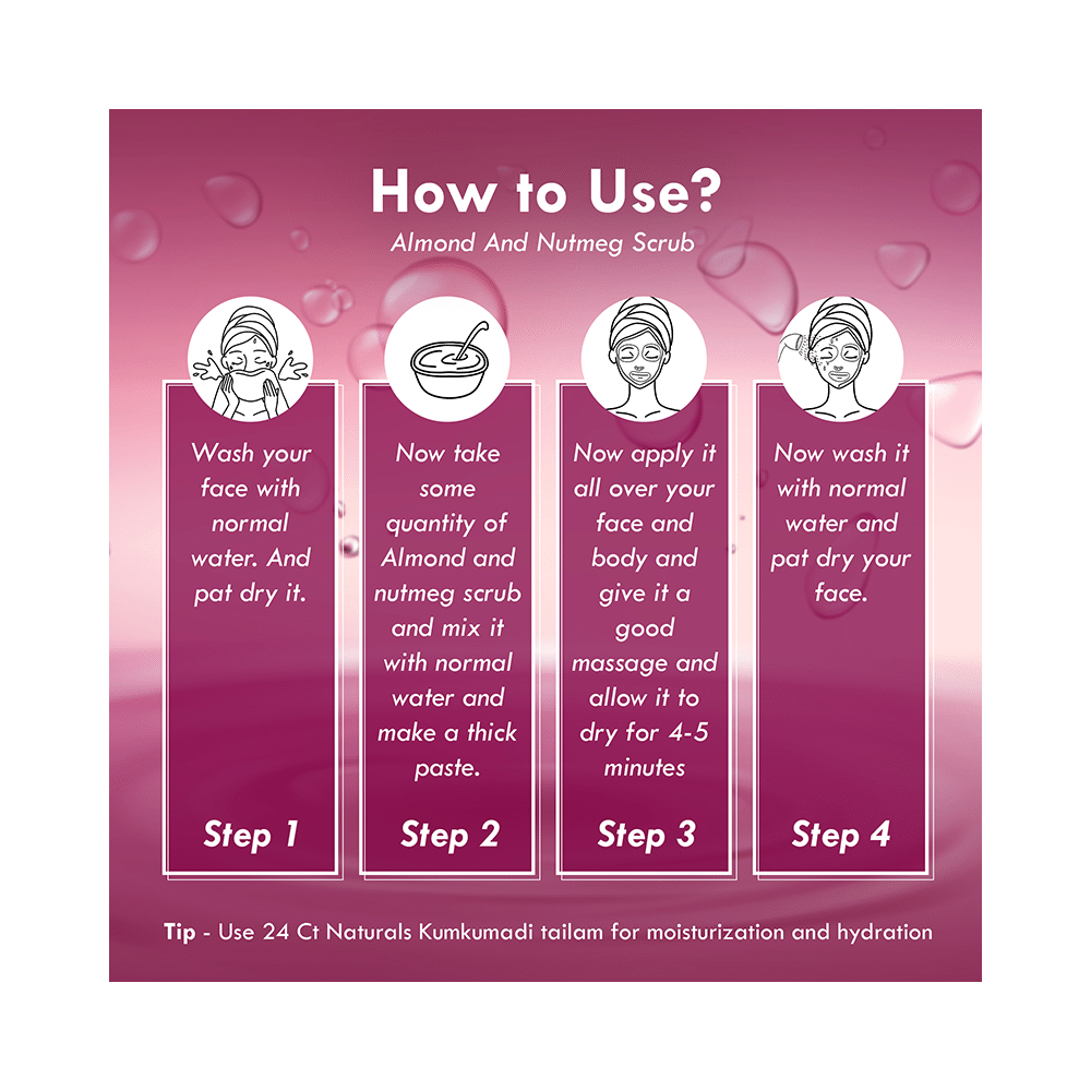 24 CT Naturals Almond and Nutmeg Scrub - Image 8