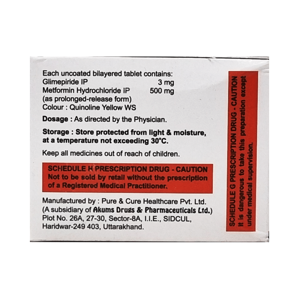 Switglim-M 3mg/500mg Tablet PR - Image 2