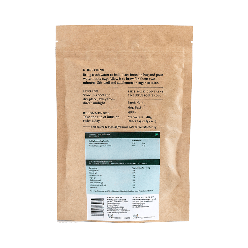 Butterfly Ayurveda Tummy Love Infusion (2gm Each) - Image 2