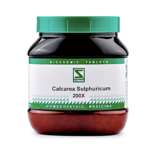 Dr Willmar Schwabe India Calcarea Sulphurica Biochemic Tablet 200X - Image 1