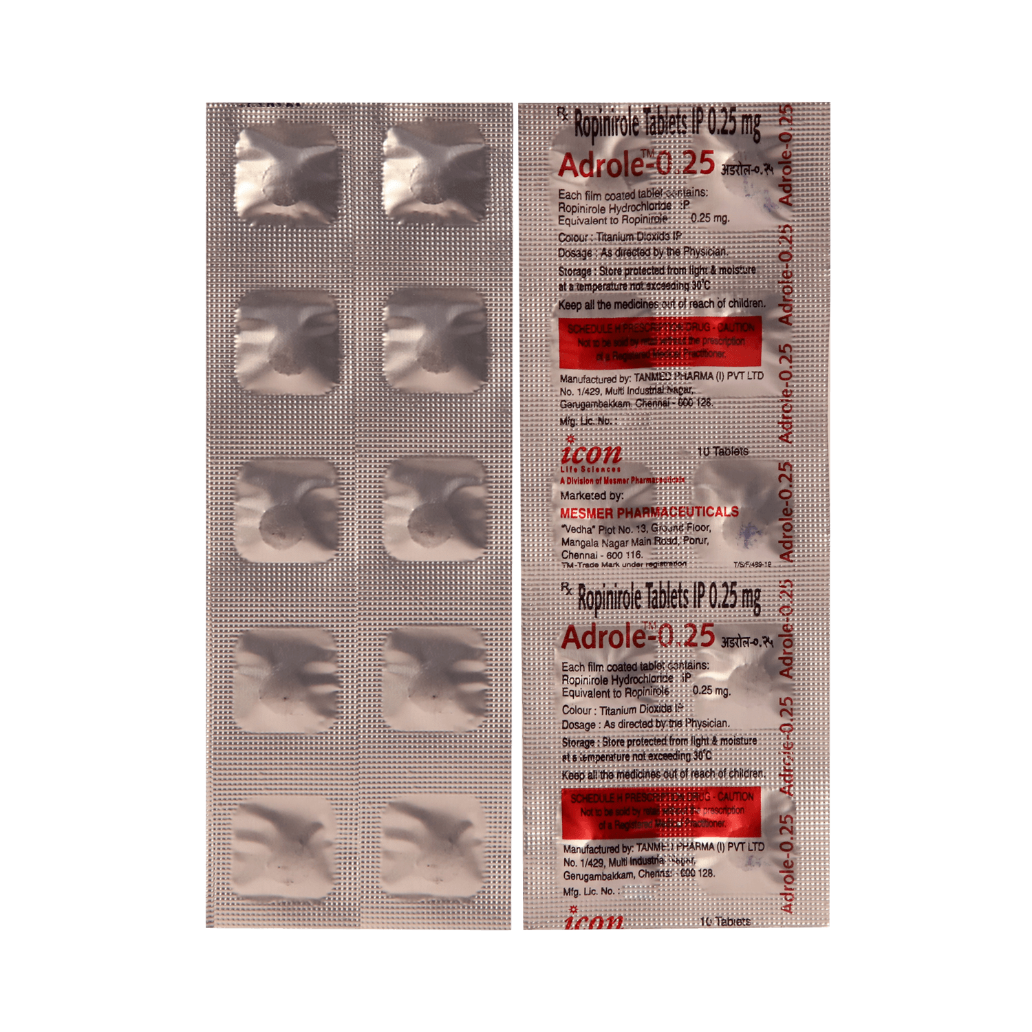 Adrole 0.25mg Tablet - Image 1