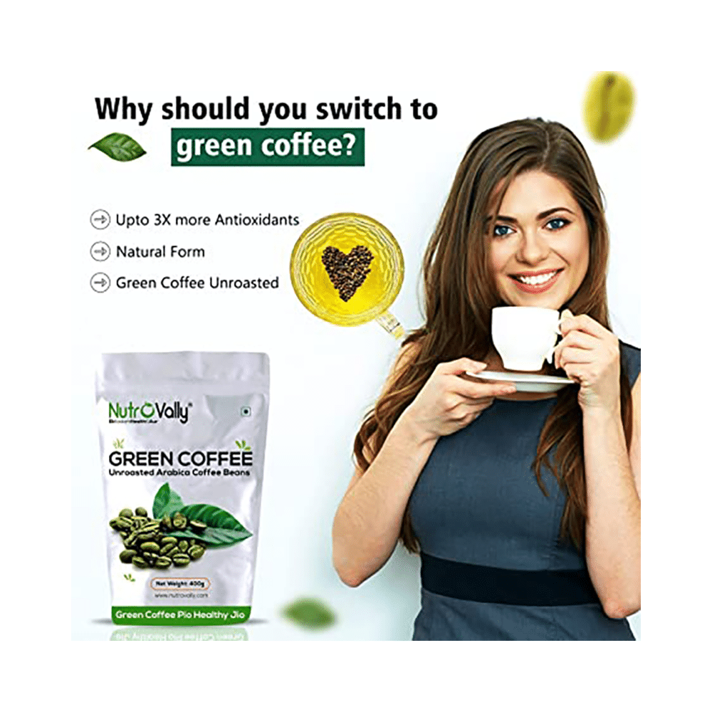 Nutrovally Unroasted Green Coffee Beans for Weight Managment (400gm Each) - Image 7