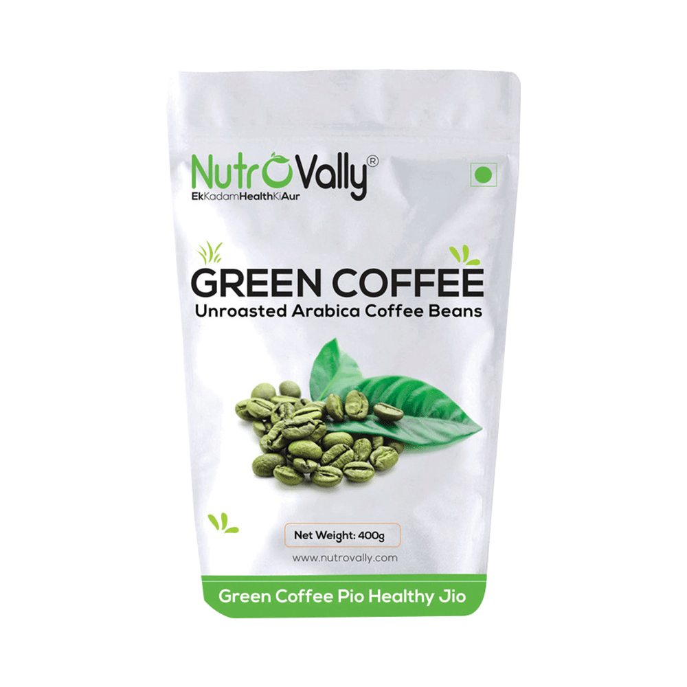 Nutrovally Unroasted Green Coffee Beans for Weight Managment (400gm Each) - Image 1