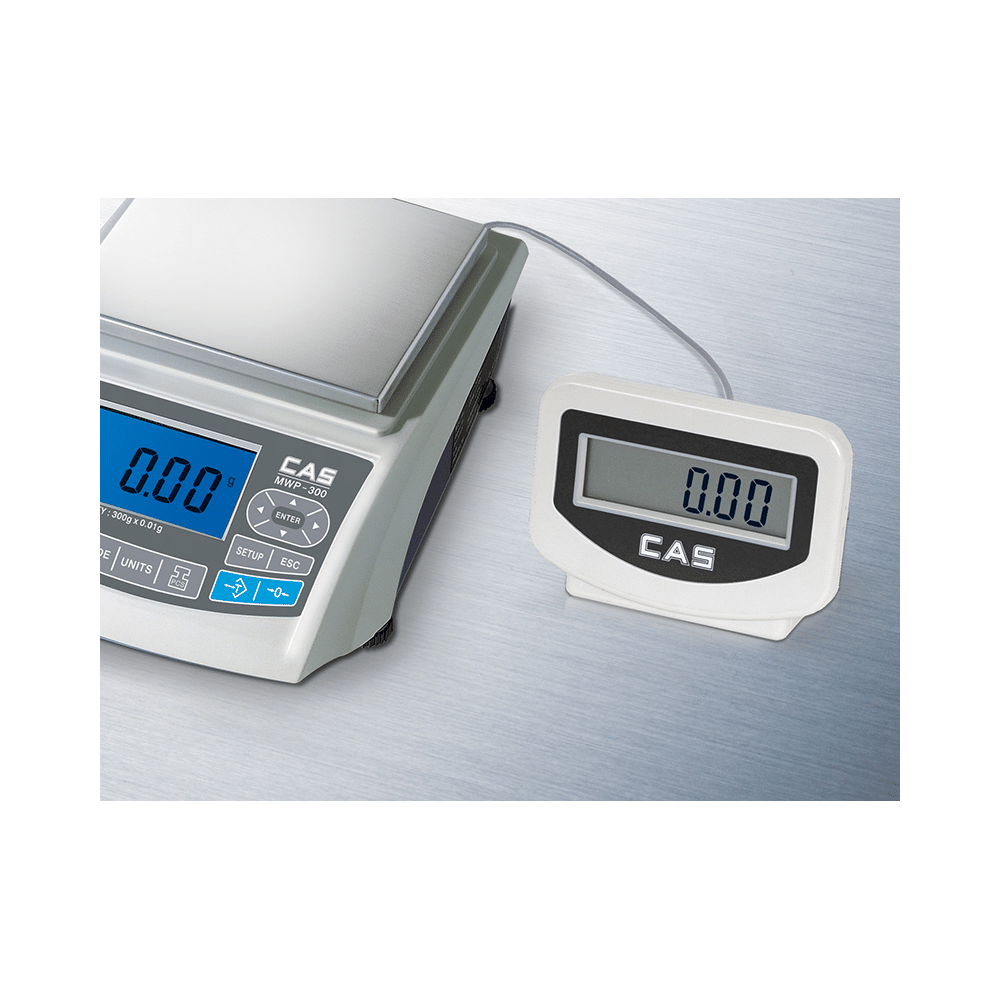CAS MWP300 High Precision Digital Weighing Scale with Auto Blue Backlight (300g x 10mg) - Image 2