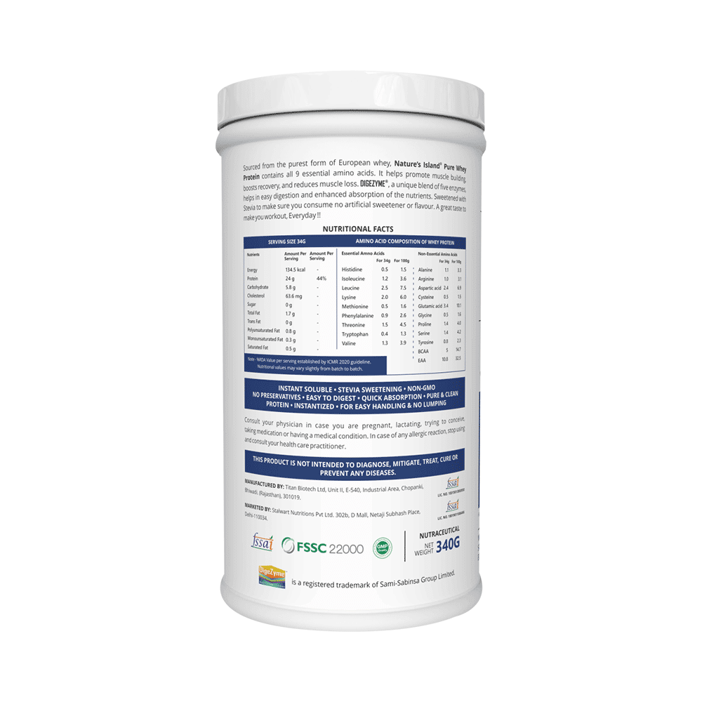 Nature's Island Pure Whey Protein Powder Kesar Kulfi - Image 2