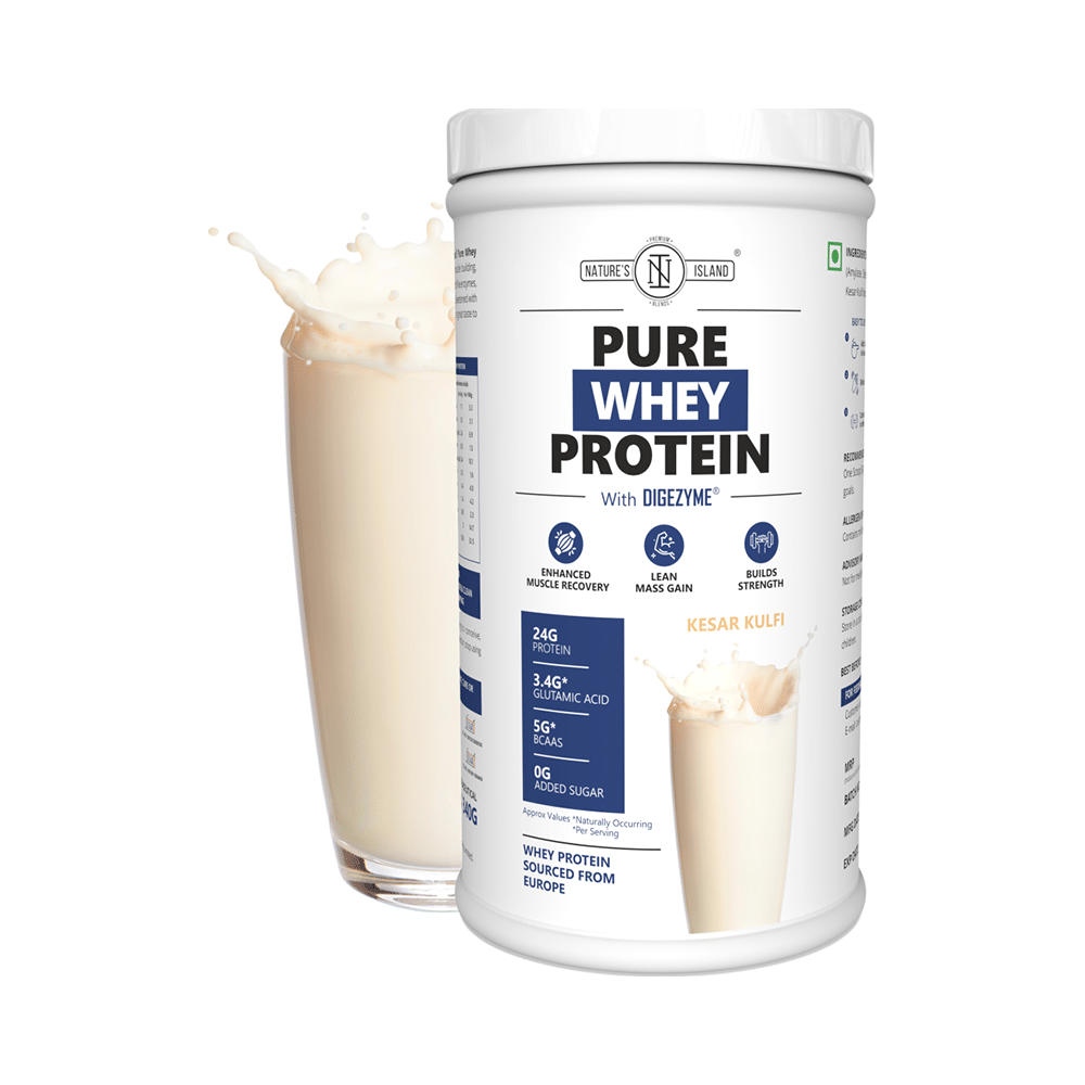 Nature's Island Pure Whey Protein Powder Kesar Kulfi - Image 4