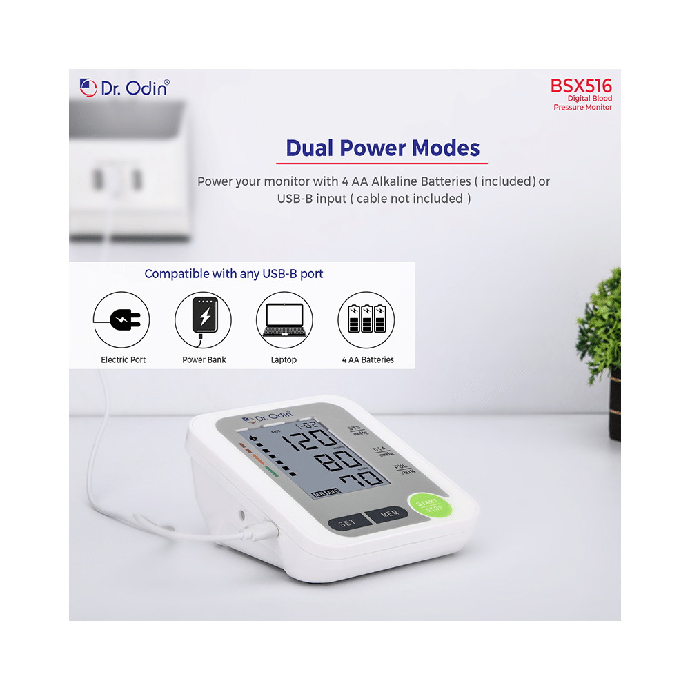 Dr. Odin BSX516 Digital Blood Pressure Monitor White - Image 7